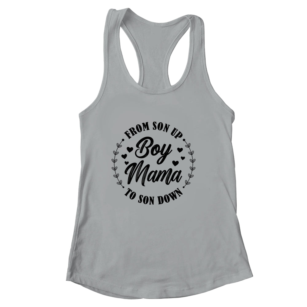 Young Mum From Son To Sun Down Mother's Day Funny Mum Cute Shirt & Tank Top | siriusteestore