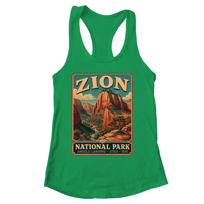 Zion National Park Utah Angels Landing Vintage Hiking Trail Shirt & Tank Top | siriusteestore