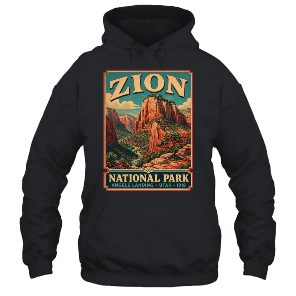 Zion National Park Utah Angels Landing Vintage Hiking Trail Shirt & Tank Top | siriusteestore