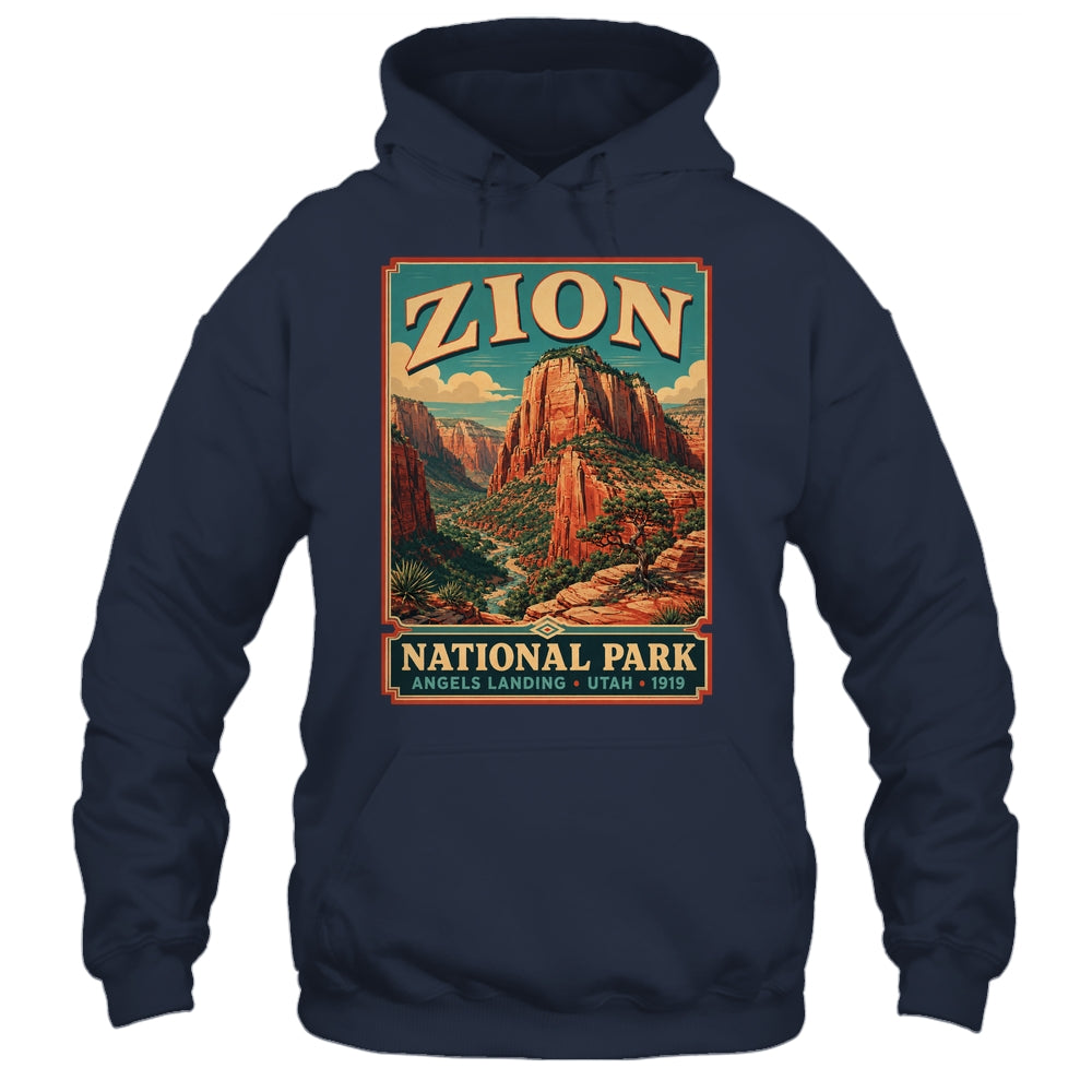 Zion National Park Utah Angels Landing Vintage Hiking Trail Shirt & Tank Top | siriusteestore
