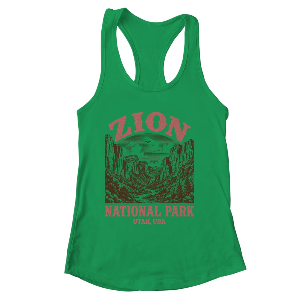 Zion National Park Utah Vintage Hiking Outdoor Men Women Shirt & Tank Top | siriusteestore
