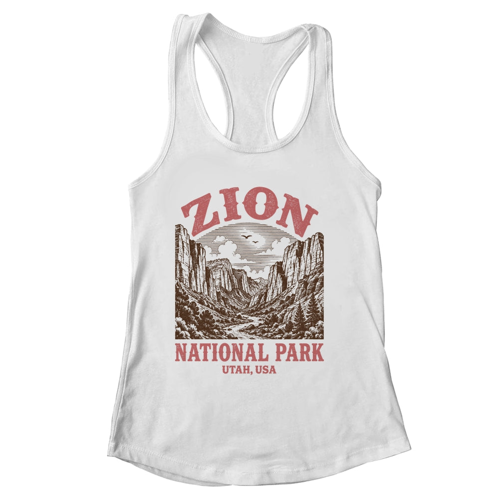 Zion National Park Utah Vintage Hiking Outdoor Men Women Shirt & Tank Top | siriusteestore