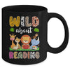 Zoo Animals Wild About Reading Books Reader Lover Librarian Mug | siriusteestore
