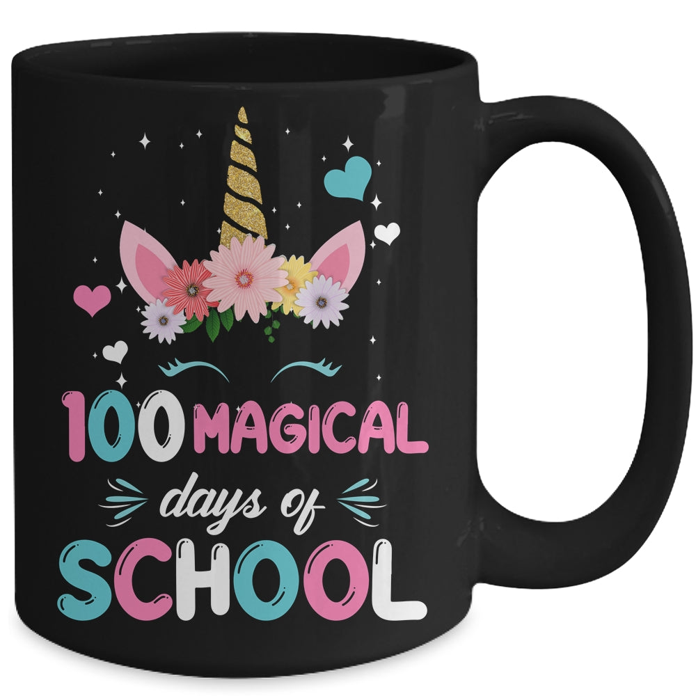 100Th Day Of Kindergarten For Girls 100 Magical Days Mug | siriusteestore