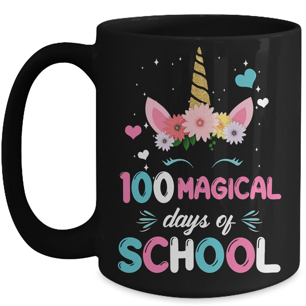 100Th Day Of Kindergarten For Girls 100 Magical Days Mug | siriusteestore