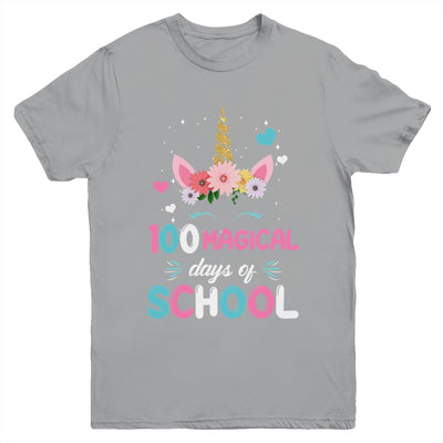 100Th Day Of Kindergarten For Girls 100 Magical Days Youth Shirt | siriusteestore