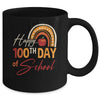100Th Day Of School Teacher Rainbow 100 Days Of School Mug | siriusteestore