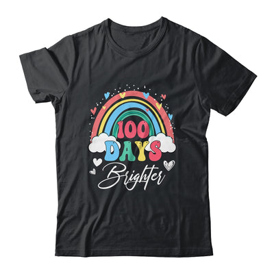 100 Days Brighter Rainbow Teacher Student 100Th Day School Shirt & Hoodie | siriusteestore