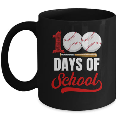 100 Days Of School Baseball Player Boy Girl Mug | siriusteestore