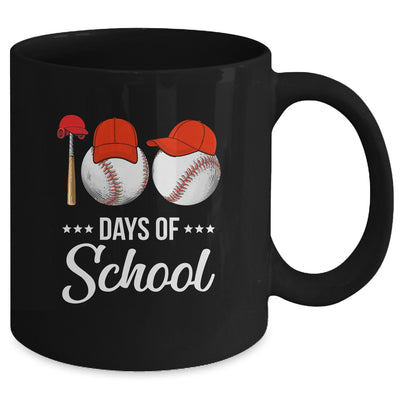 100 Days Of School Baseball Teacher Kids 100th Day Of School Mug | siriusteestore