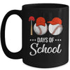 100 Days Of School Baseball Teacher Kids 100th Day Of School Mug | siriusteestore