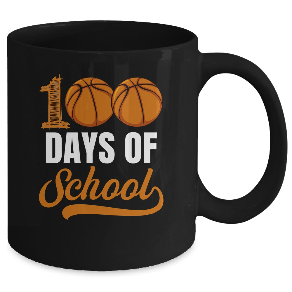100 Days Of School Basketball Player Boy Girl Mug | siriusteestore