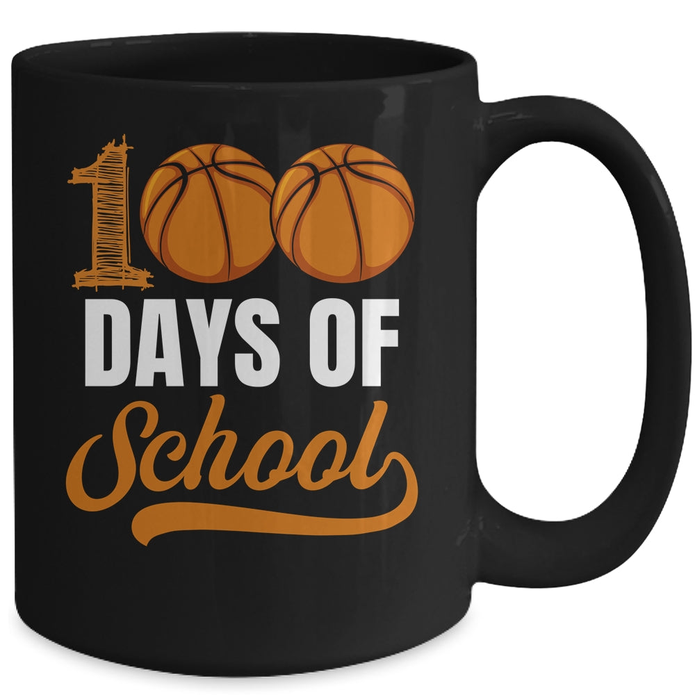 100 Days Of School Basketball Player Boy Girl Mug | siriusteestore