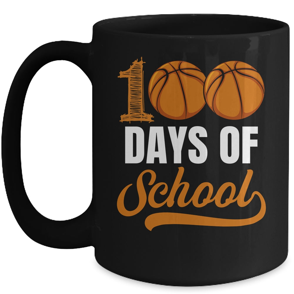 100 Days Of School Basketball Player Boy Girl Mug | siriusteestore
