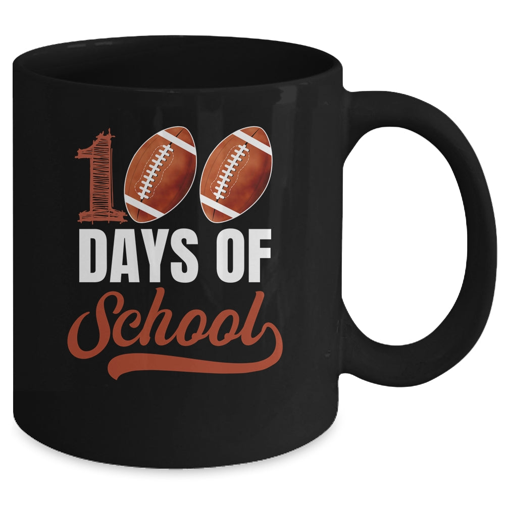 100 Days Of School Football Player Boy Girl Mug | siriusteestore