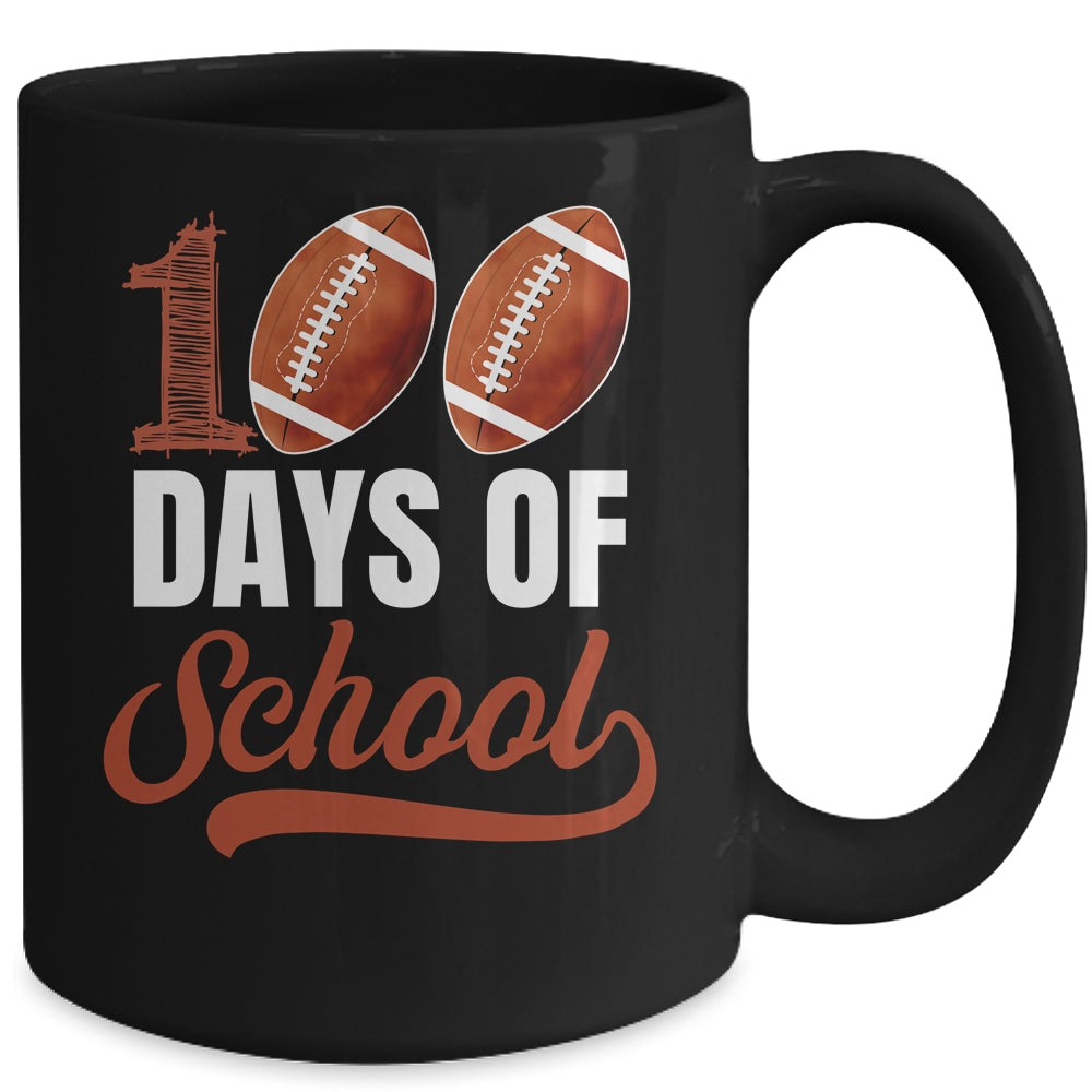 100 Days Of School Football Player Boy Girl Mug | siriusteestore