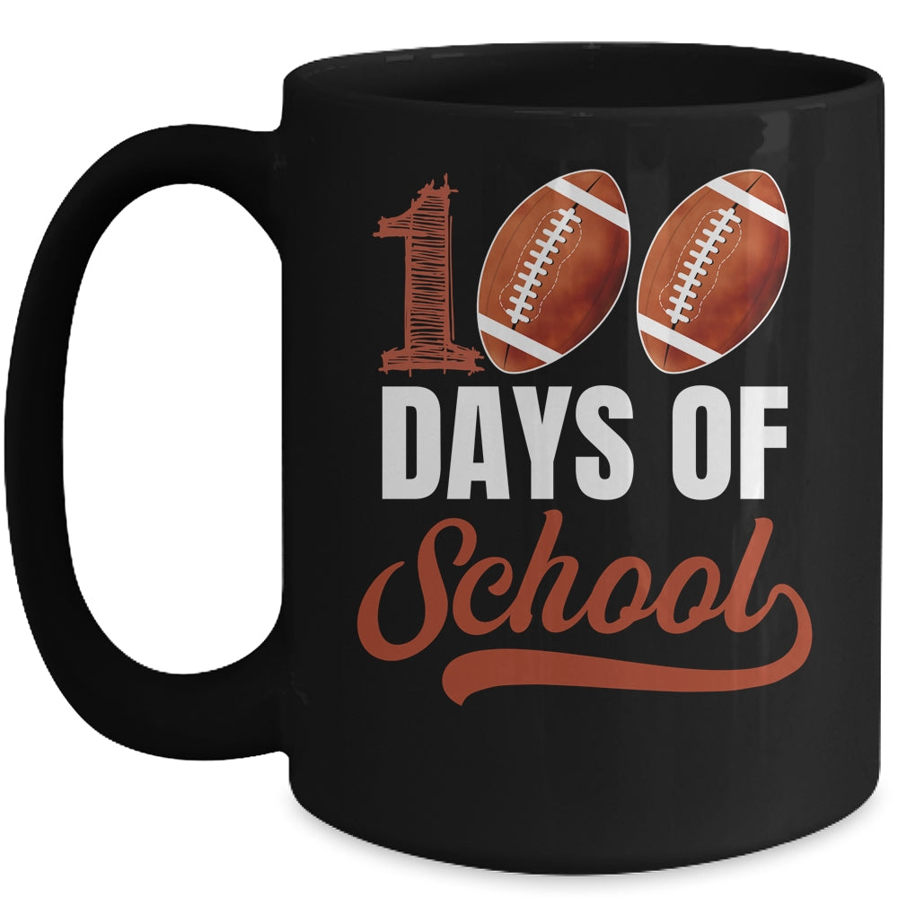 100 Days Of School Football Player Boy Girl Mug | siriusteestore