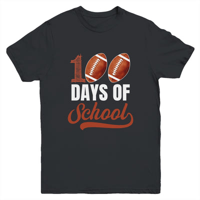 100 Days Of School Football Player Boy Girl Youth Shirt | siriusteestore