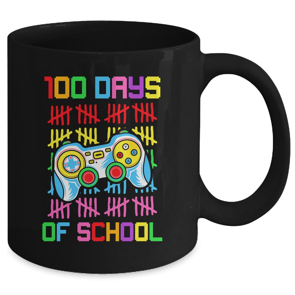 100 Days Of School For Boy Gamer 100Th Day Of School Mug | siriusteestore