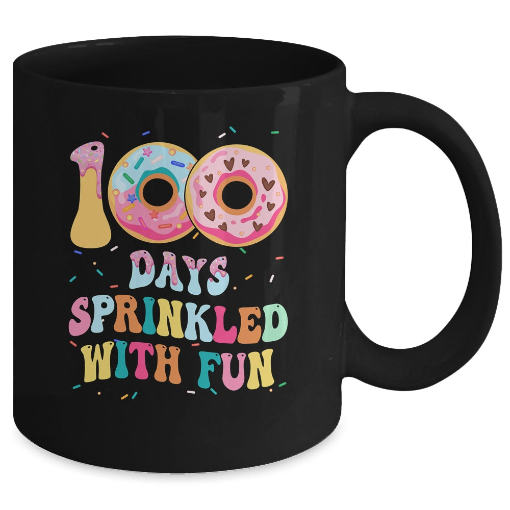 100 Days Of School Girls Kindergarten Preschool Donut Lovers Mug | siriusteestore