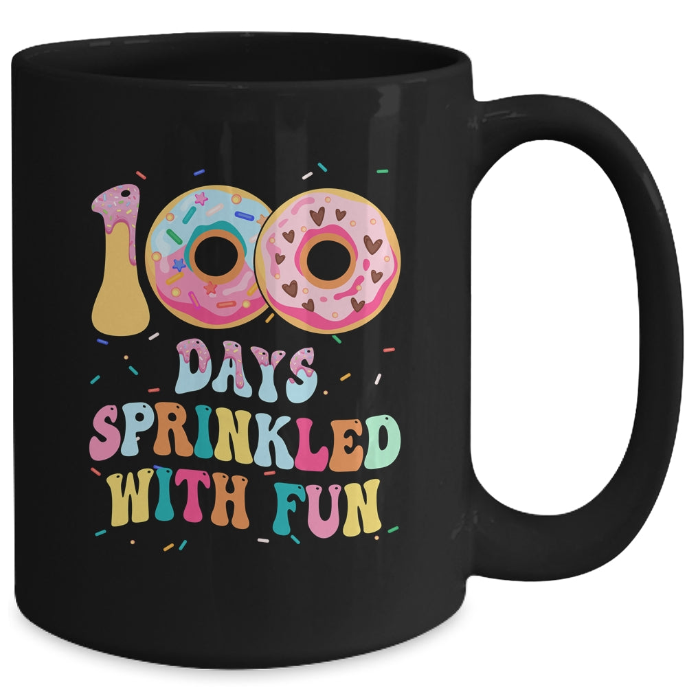100 Days Of School Girls Kindergarten Preschool Donut Lovers Mug | siriusteestore