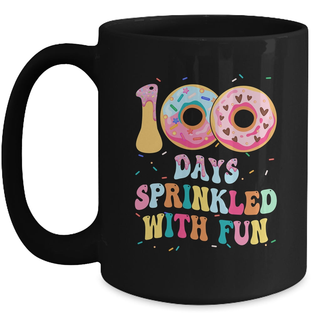 100 Days Of School Girls Kindergarten Preschool Donut Lovers Mug | siriusteestore