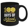 100 Days Of School Softball Player Boy Girl Mug | siriusteestore