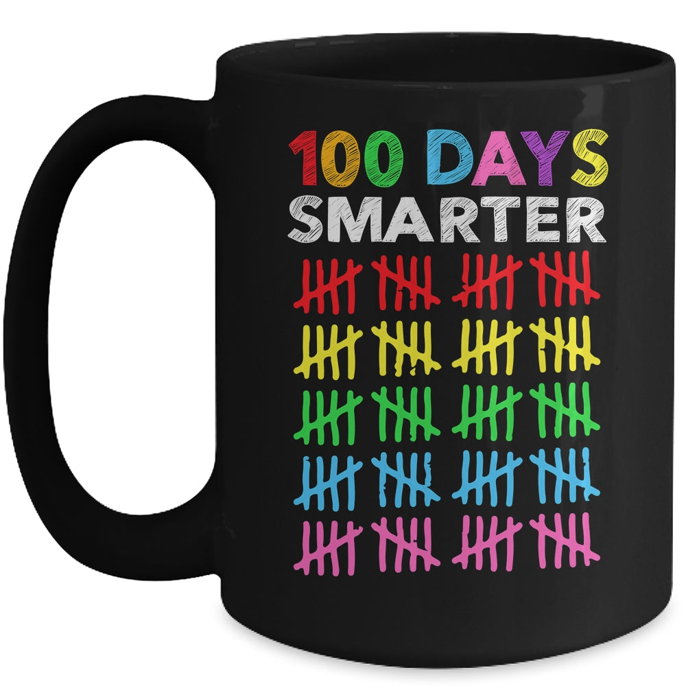 100 Days Smarter Happy 100th Day Of School Student Teacher Mug | siriusteestore
