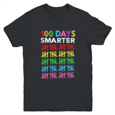 100 Days Smarter Happy 100th Day Of School Student Teacher Youth Shirt | siriusteestore