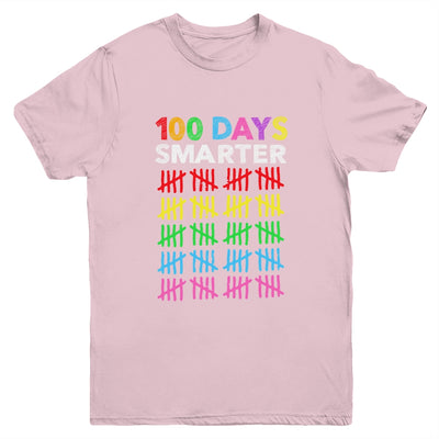 100 Days Smarter Happy 100th Day Of School Student Teacher Youth Shirt | siriusteestore