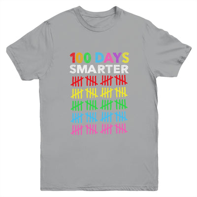 100 Days Smarter Happy 100th Day Of School Student Teacher Youth Shirt | siriusteestore