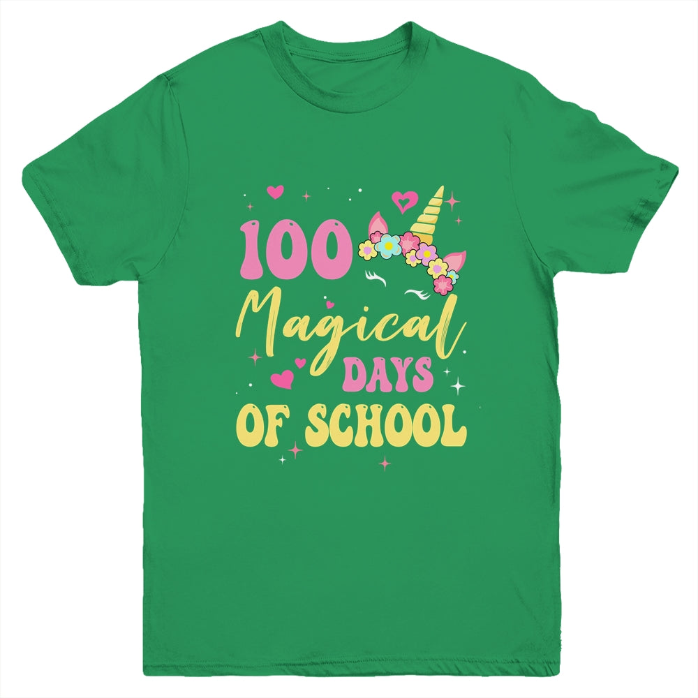 100 Magical Days 100Th Day Of Kindergarten For Girls Youth Shirt | siriusteestore