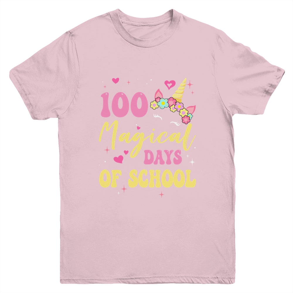 100 Magical Days 100Th Day Of Kindergarten For Girls Youth Shirt | siriusteestore