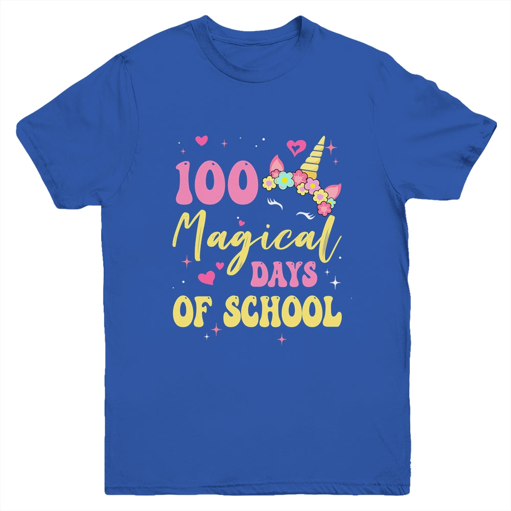 100 Magical Days 100Th Day Of Kindergarten For Girls Youth Shirt | siriusteestore