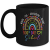 100th Day Of School Teacher 100 Days Smarter Rainbow Mug | siriusteestore