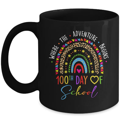 100th Day Of School Teacher 100 Days Smarter Rainbow Mug | siriusteestore