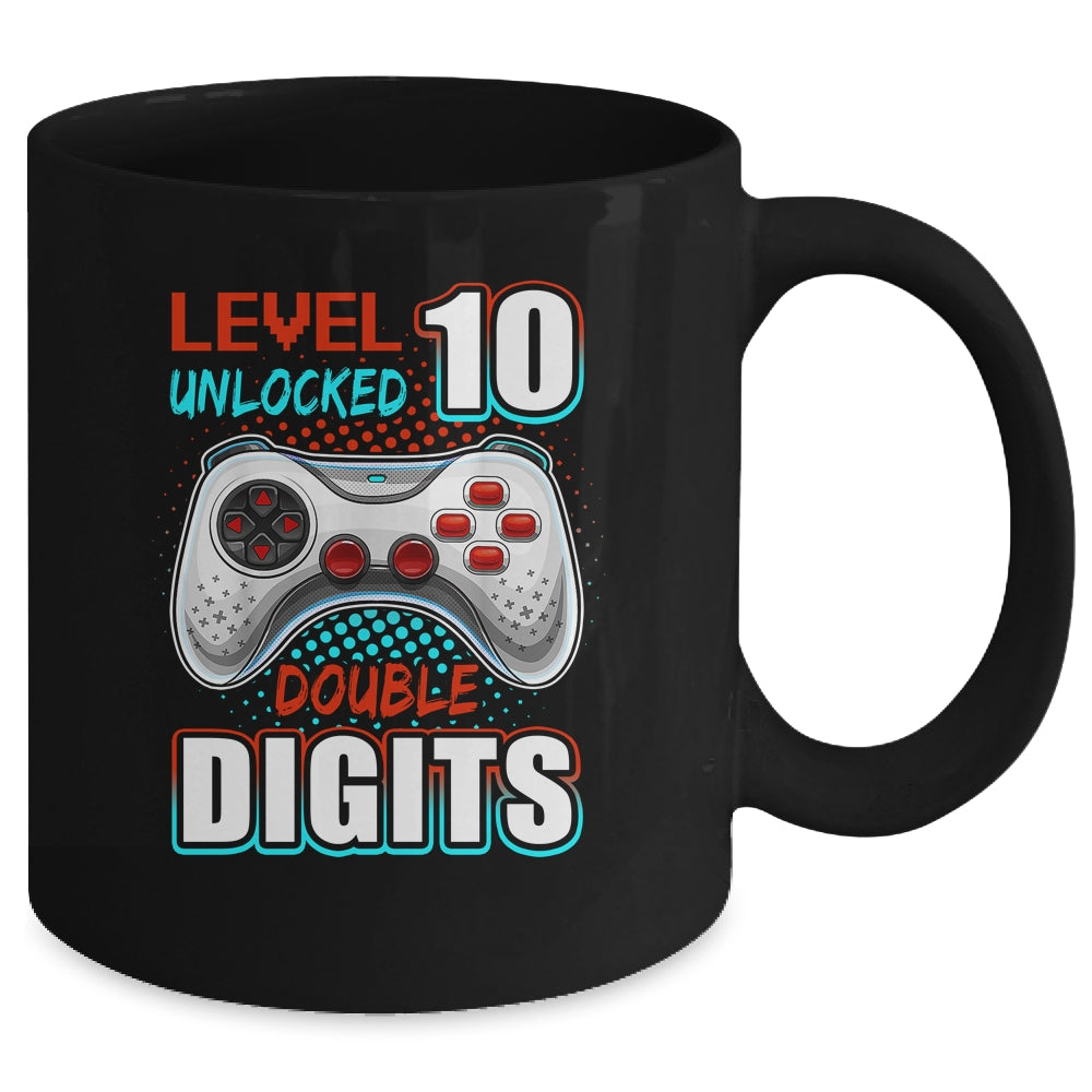 10th Birthday For Boys Double Digits 10 Year Old Gamer Mug | siriusteestore