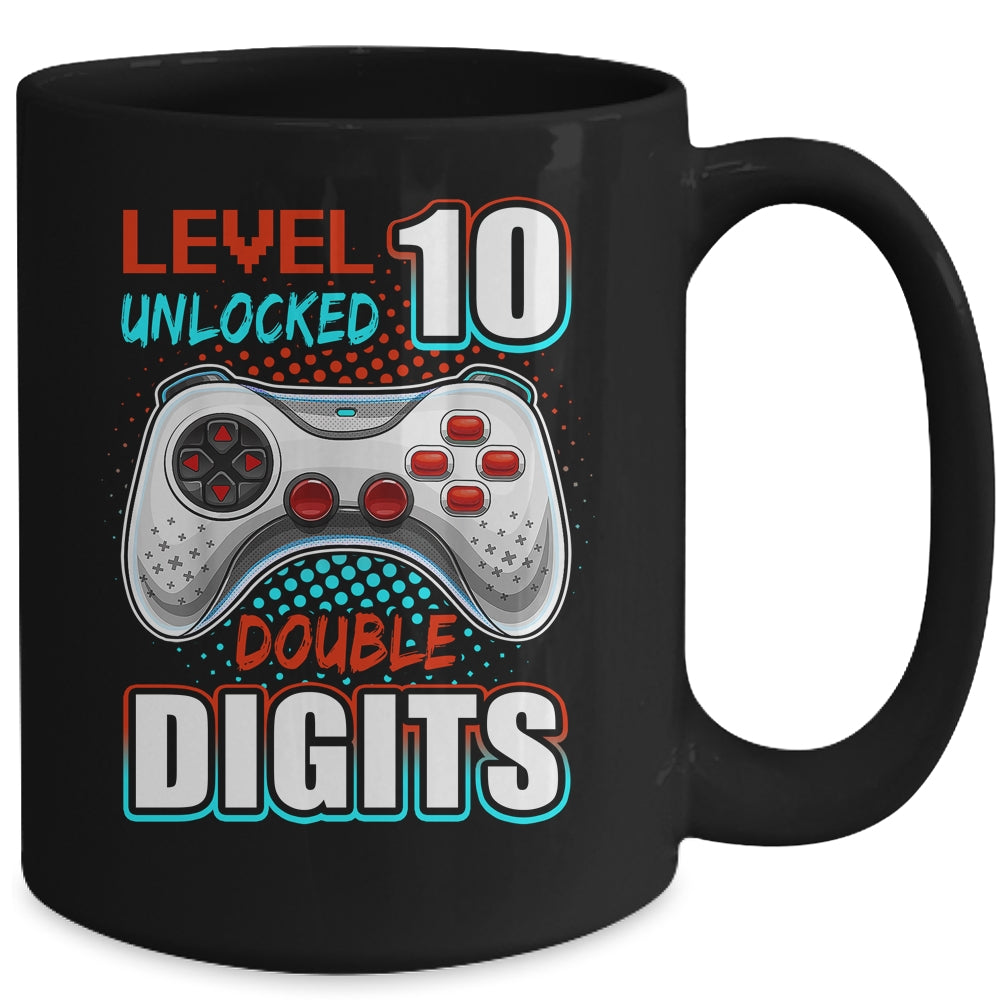 10th Birthday For Boys Double Digits 10 Year Old Gamer Mug | siriusteestore