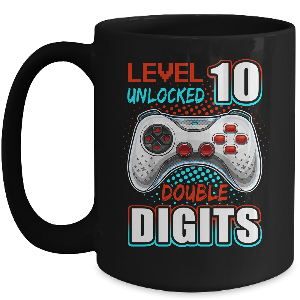 10th Birthday For Boys Double Digits 10 Year Old Gamer Mug | siriusteestore
