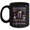 11 Years Of Being Awesome 11 Years Old 11th Birthday Tie Dye Mug | siriusteestore