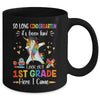 So Long Kindergarten Here I Come 1st Grade Dabbing Unicorn Mug