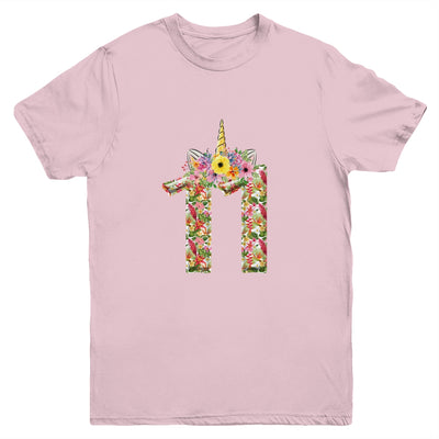 11th Birthday Girl 11 Years Old Awesome Unicorn Flower Youth Shirt | siriusteestore