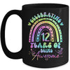 12 Years Of Being Awesome 12th Birthday Girl Tie Dye Mug | siriusteestore