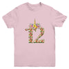 12th Birthday Girl 12 Years Old Awesome Unicorn Flower Youth Shirt | siriusteestore