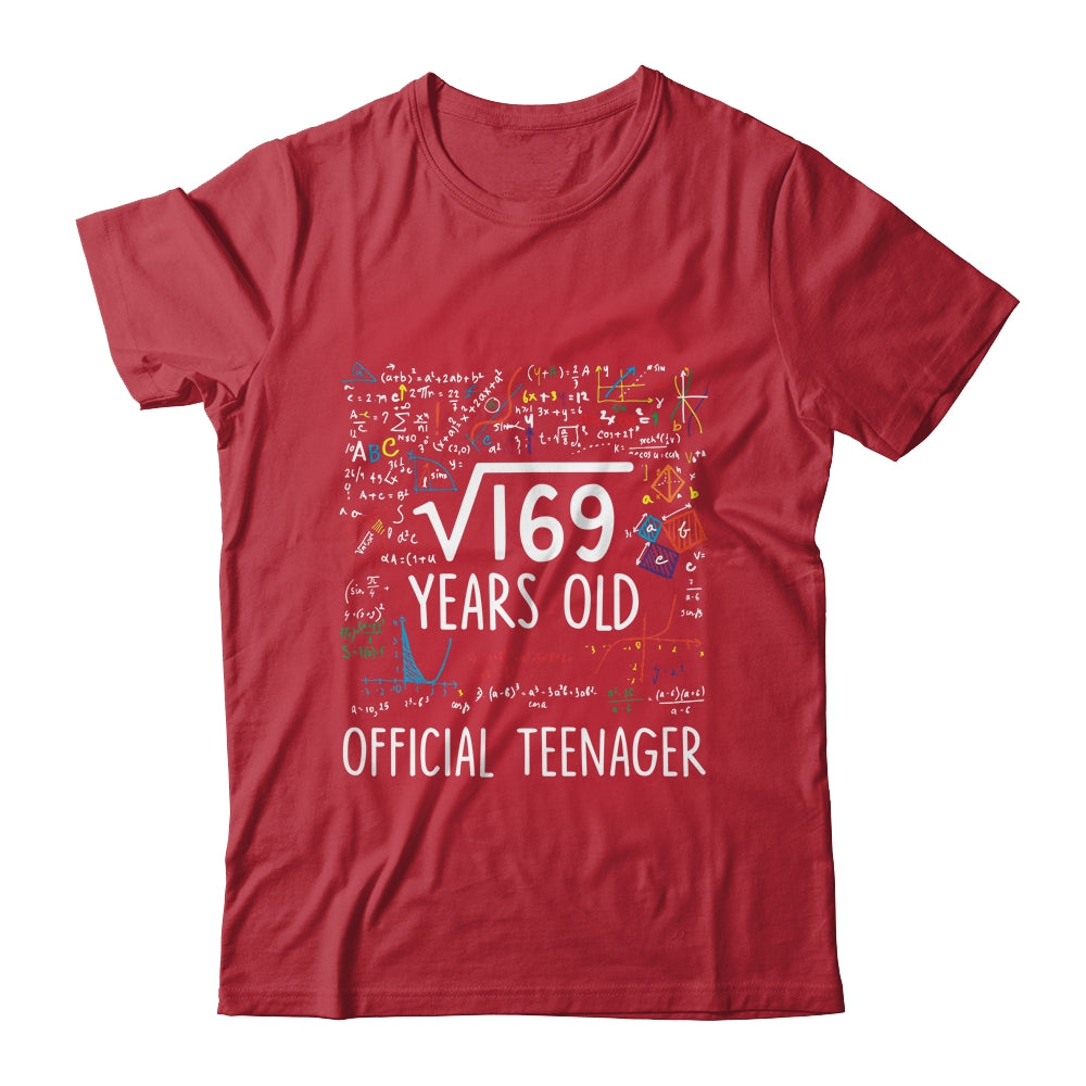 13 Birthday Official Teenager Boy 13yr Math 13th Birthday Shirt & Hoodie | siriusteestore