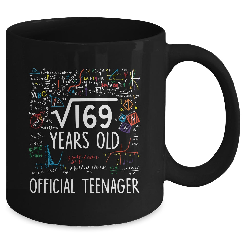 13 Birthday Official Teenager Boy 13yr Math 13th Birthday Mug | siriusteestore