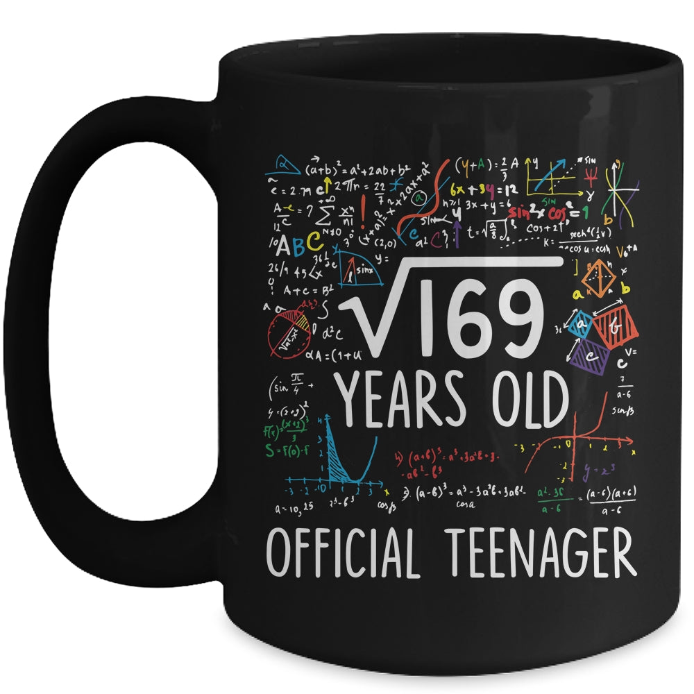 13 Birthday Official Teenager Boy 13yr Math 13th Birthday Mug | siriusteestore