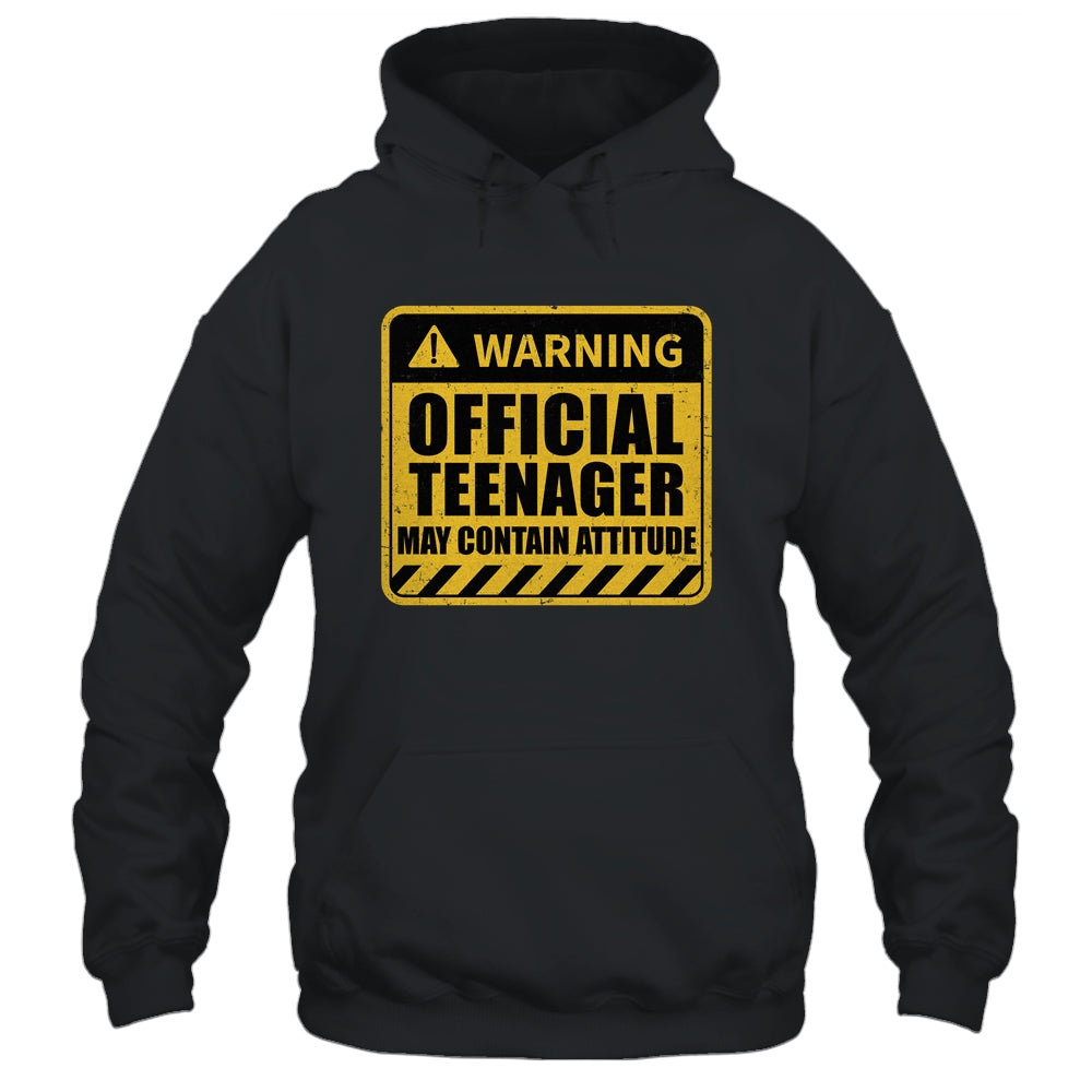 13 Birthday Official Teenager May Contain Attitude Math 13th Birthday Shirt & Hoodie | siriusteestore