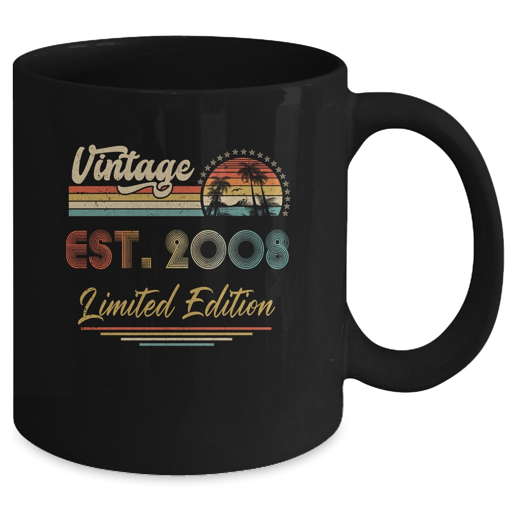 13 Year Old Vintage 2008 Limited Edition 13th Birthday Mug | siriusteestore