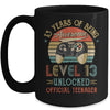 13th Birthday Boy Official Teenager Level 13 Unlocked Game Mug | siriusteestore